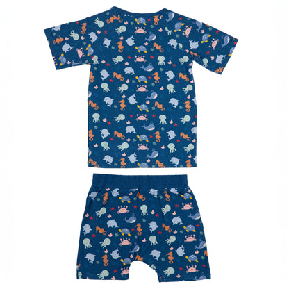 Short Sleeve Toddler Pyjamas Under The Sea