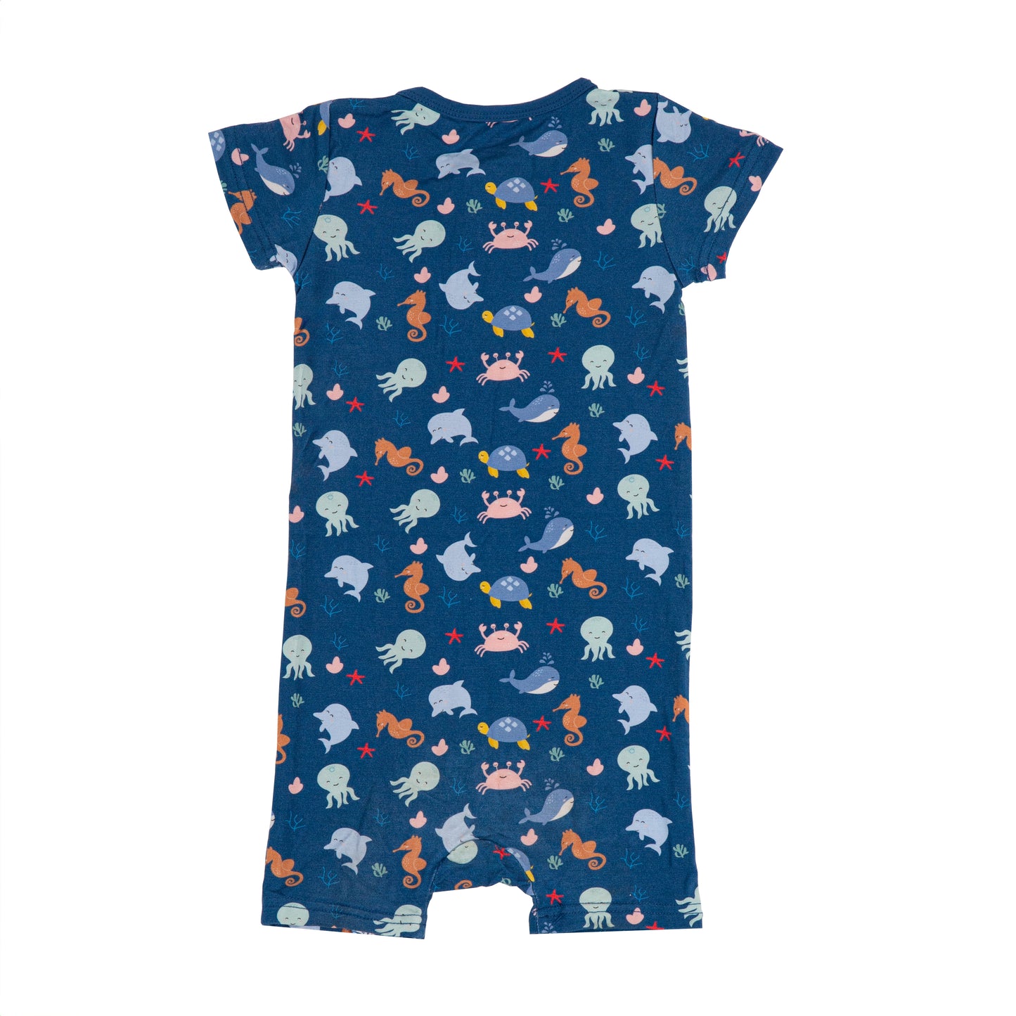 Short Sleeve Zipper Under The Sea